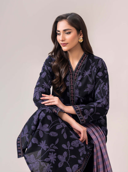 3 Piece Khaddar Suit(Unstitched)