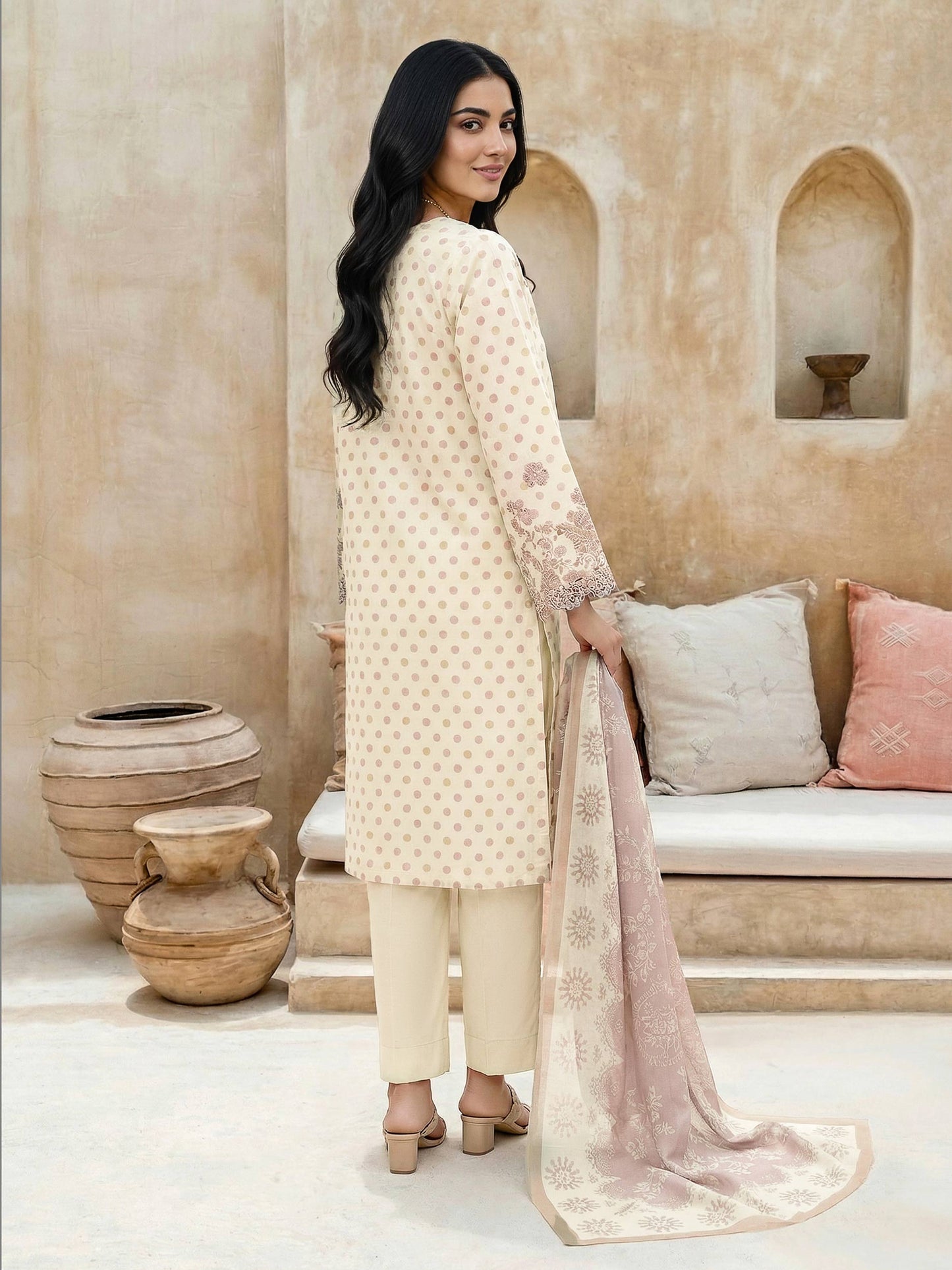 3 Piece Lawn Suit-Embroidered (Unstitched)