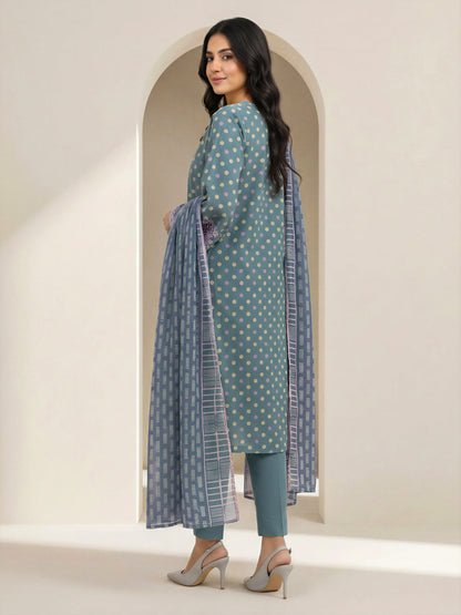 3 Piece Lawn Suit-Embroidered (Unstitched)
