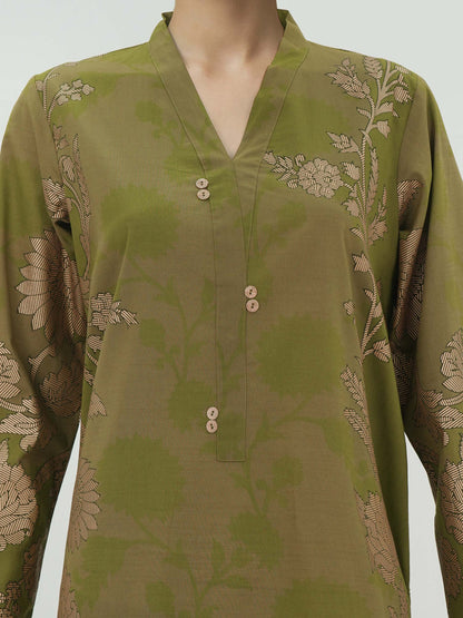3 Piece Lawn Slub Suit (Unstitched)