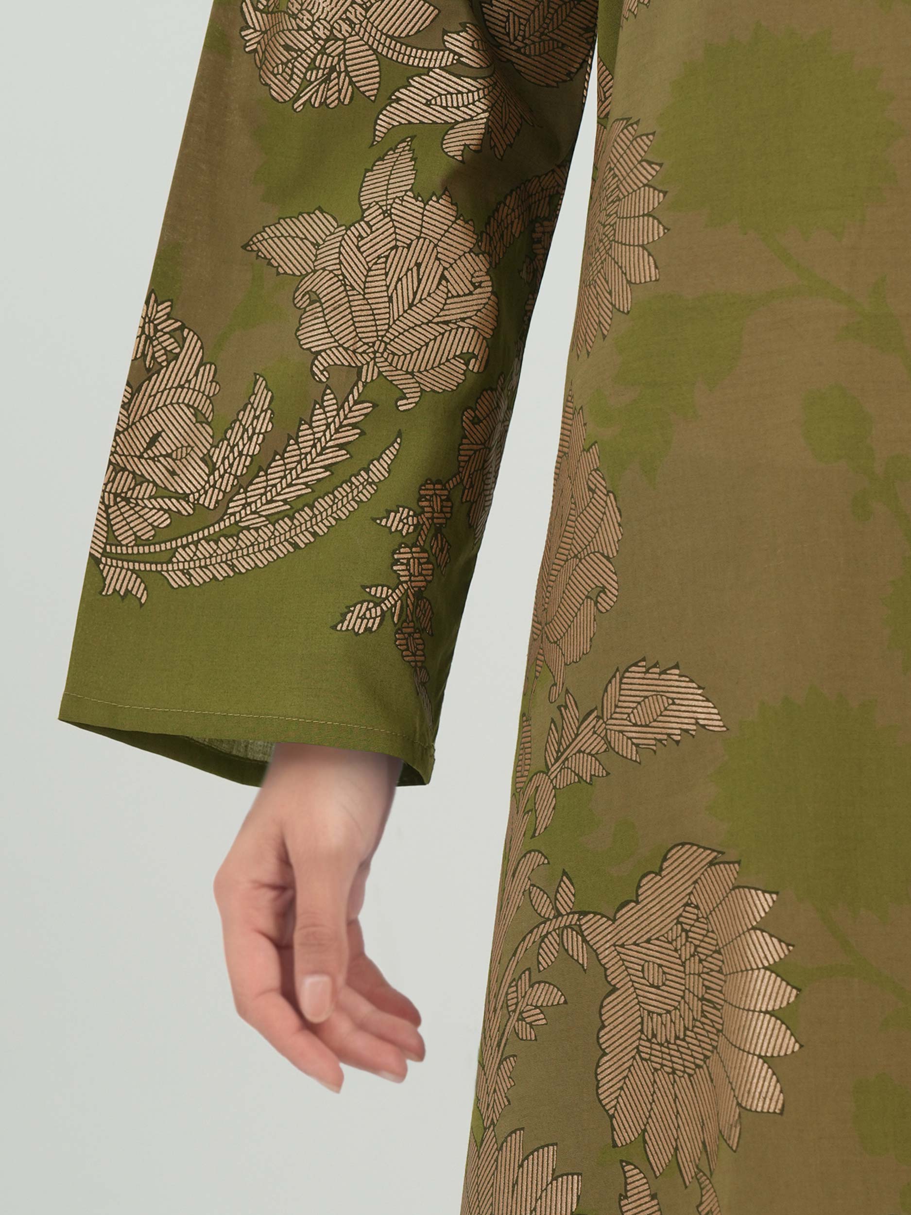 3 Piece Lawn Slub Suit (Unstitched)