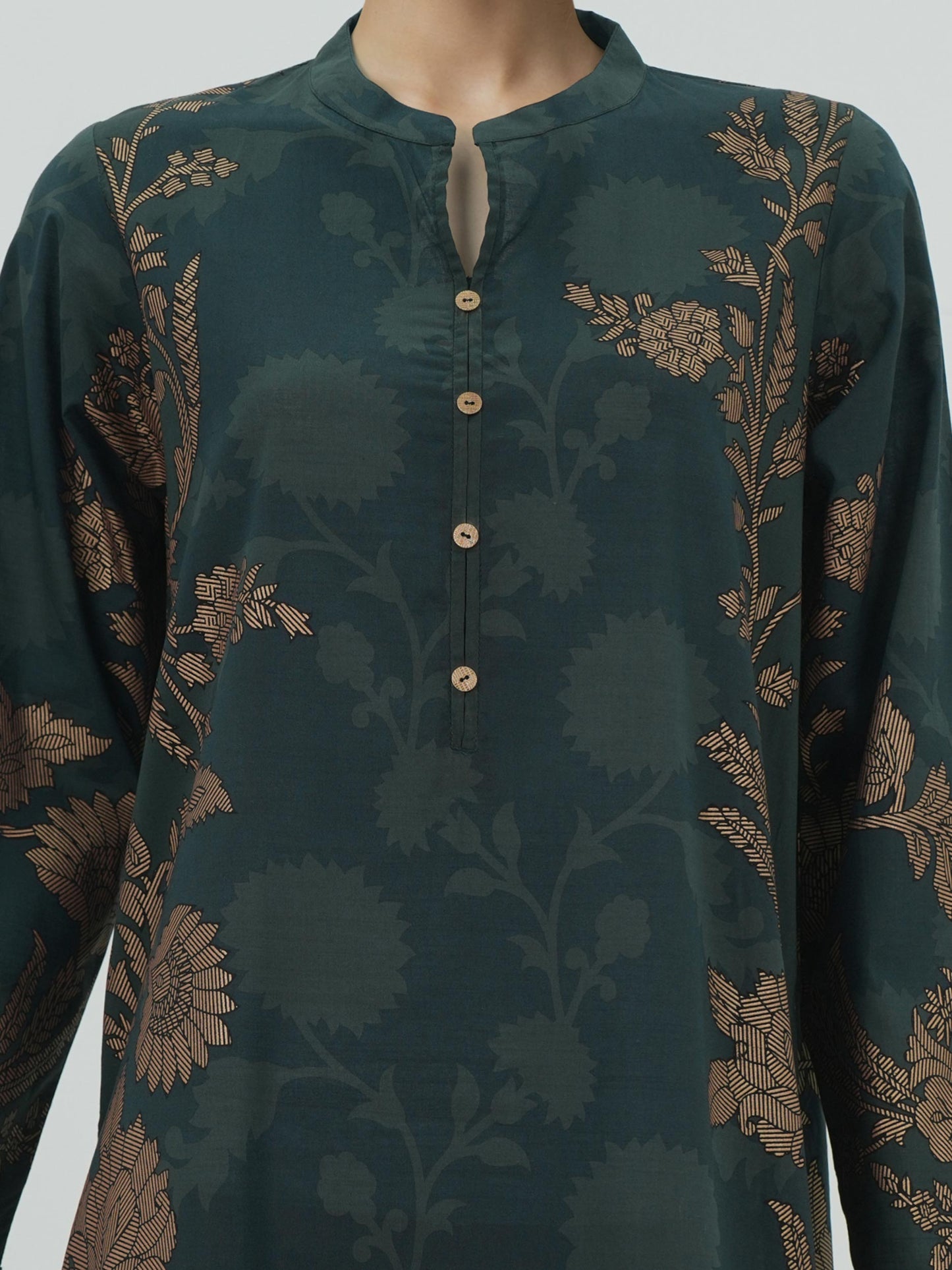 3 Piece Lawn Slub Suit (Unstitched)