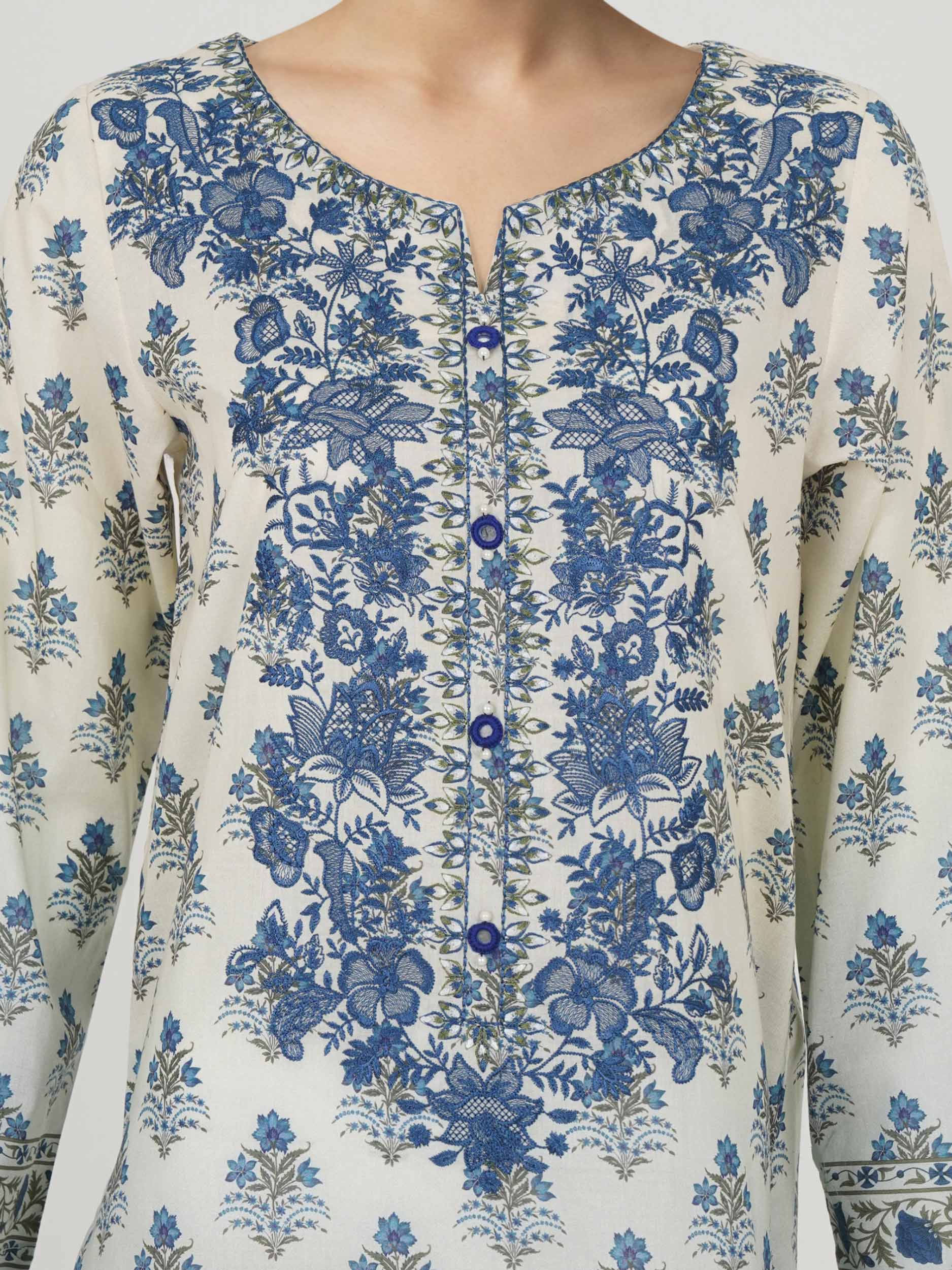 3 Piece Lawn Suit-Embroidered (Unstitched)