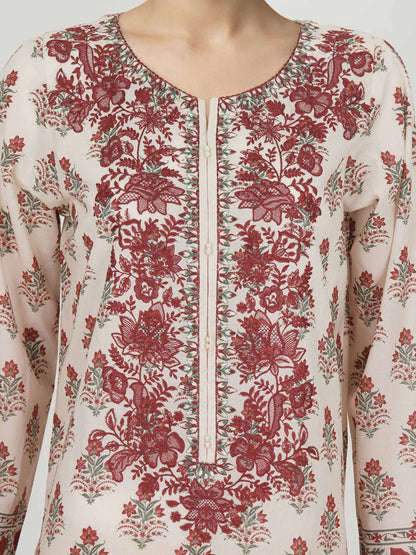 3 Piece Lawn Suit-Embroidered (Unstitched)