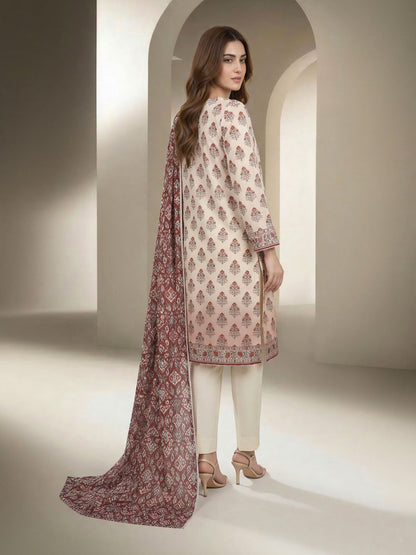 3 Piece Lawn Suit-Embroidered (Unstitched)