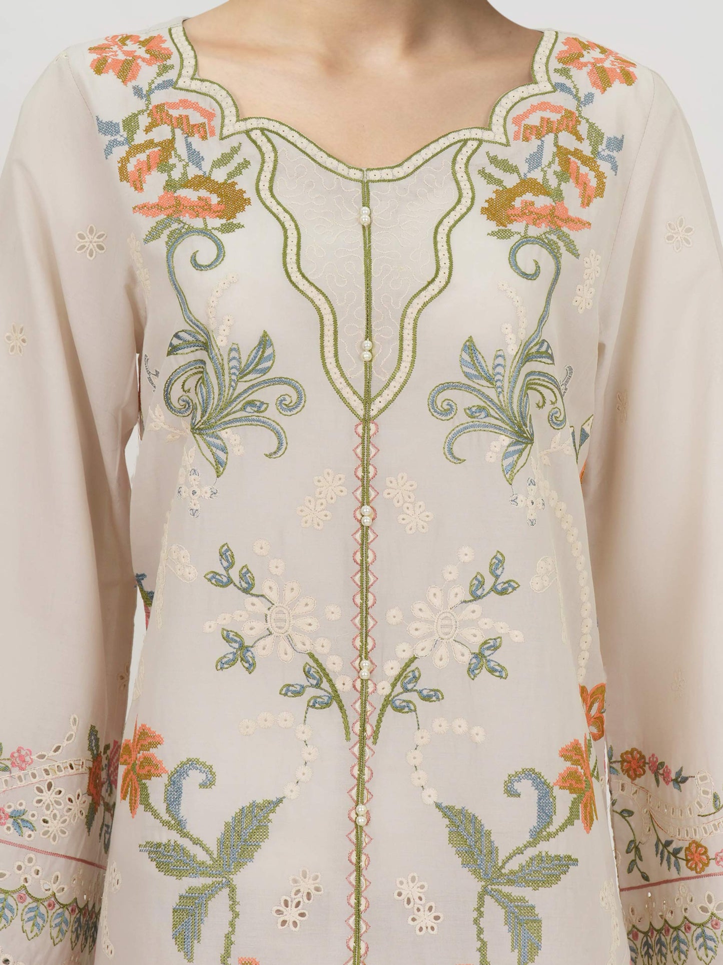 3 Piece Lawn Suit- Embroidered (Unstitched)