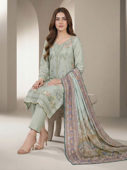 3 Piece Lawn Suit- Embroidered (Unstitched)