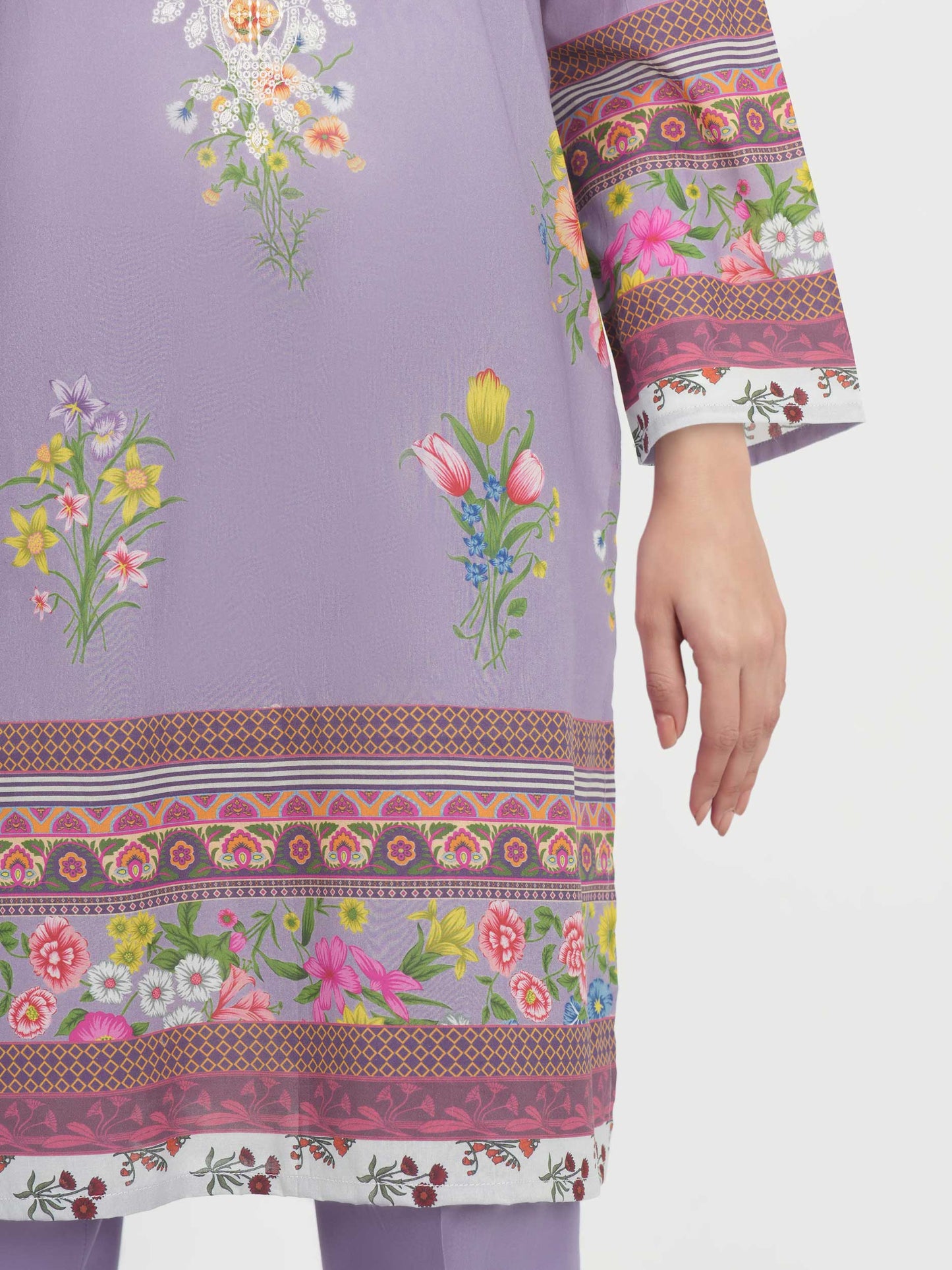 3 Piece Lawn Suit- Embroidered (Unstitched)