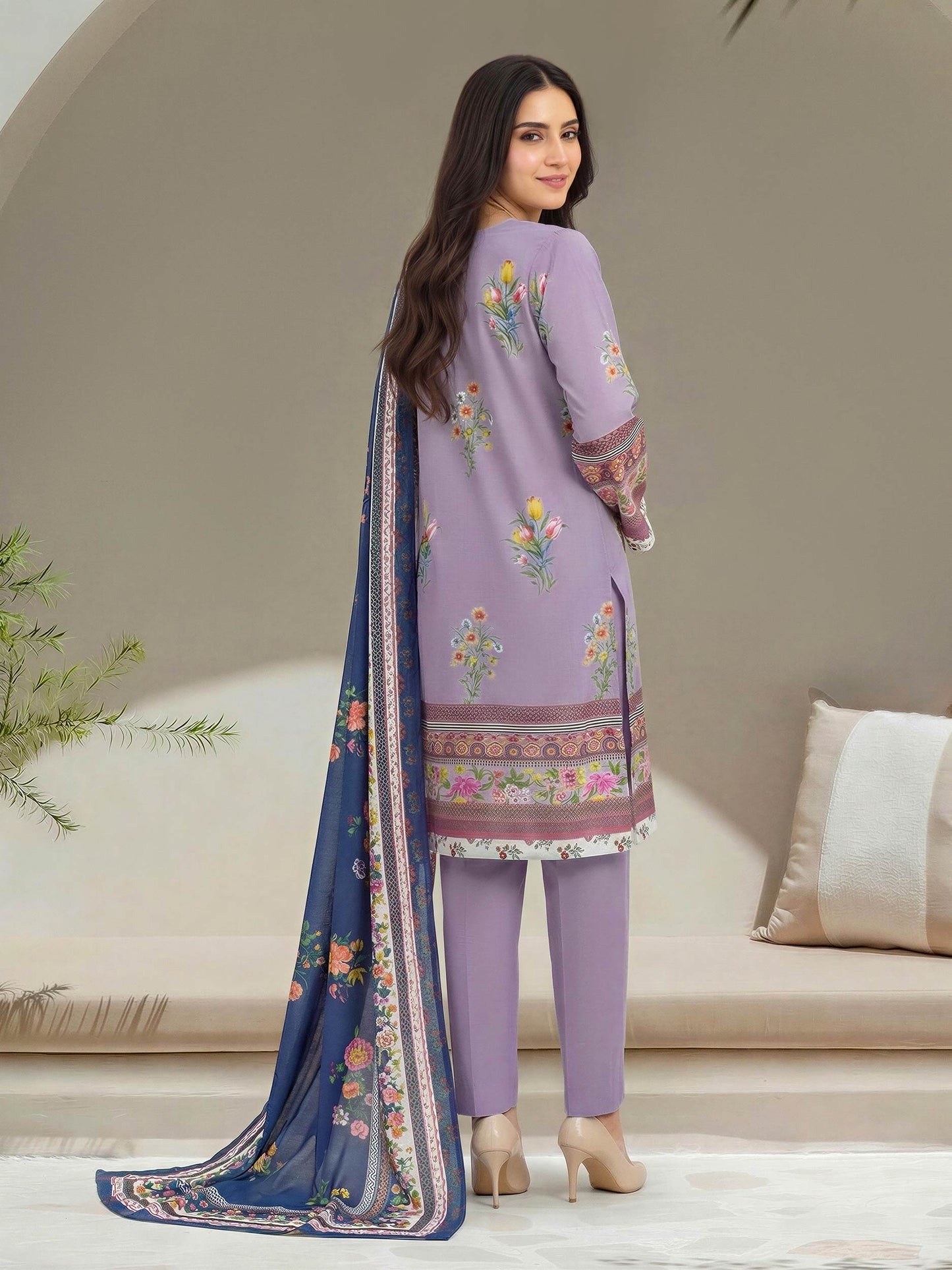 3 Piece Lawn Suit- Embroidered (Unstitched)