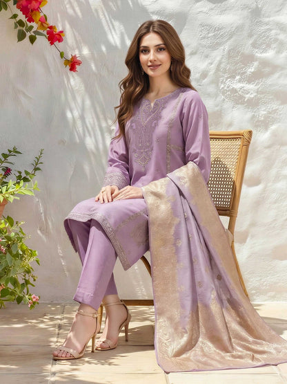 3 Piece Lawn Suit- Embroidered (Unstitched)