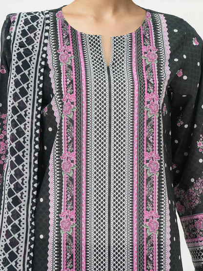 3 Piece Lawn Suit- Printed (Unstitched)
