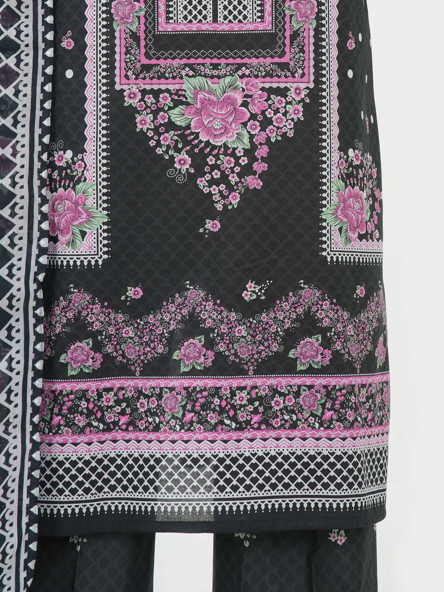 3 Piece Lawn Suit- Printed (Unstitched)