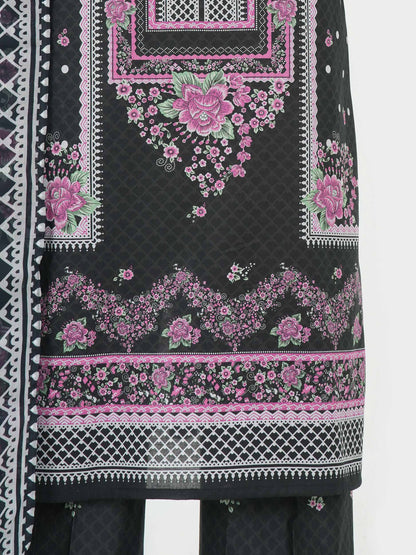 3 Piece Lawn Suit- Printed (Unstitched)