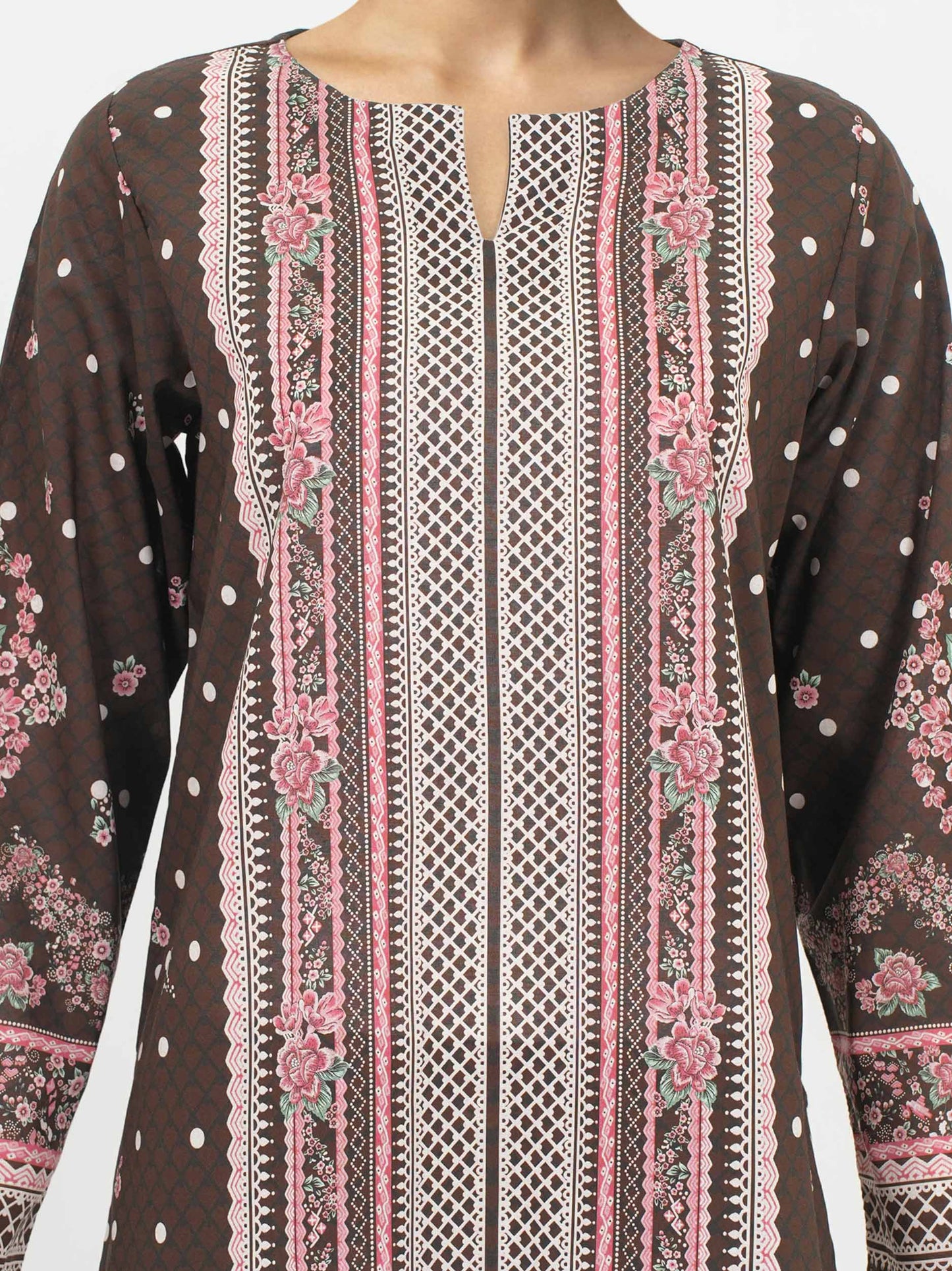 3 Piece Lawn Suit- Printed (Unstitched)