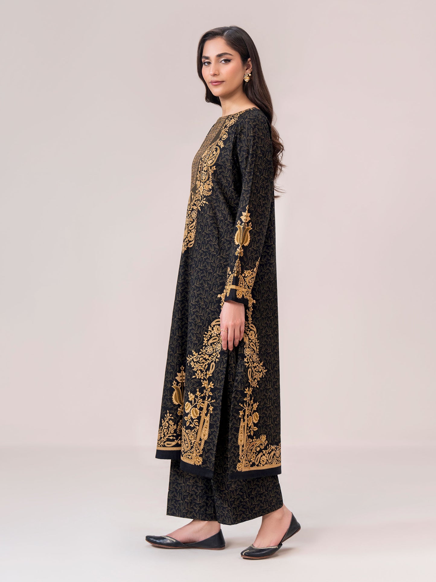 2 Piece Slub Khaddar Suit(Unstitched)