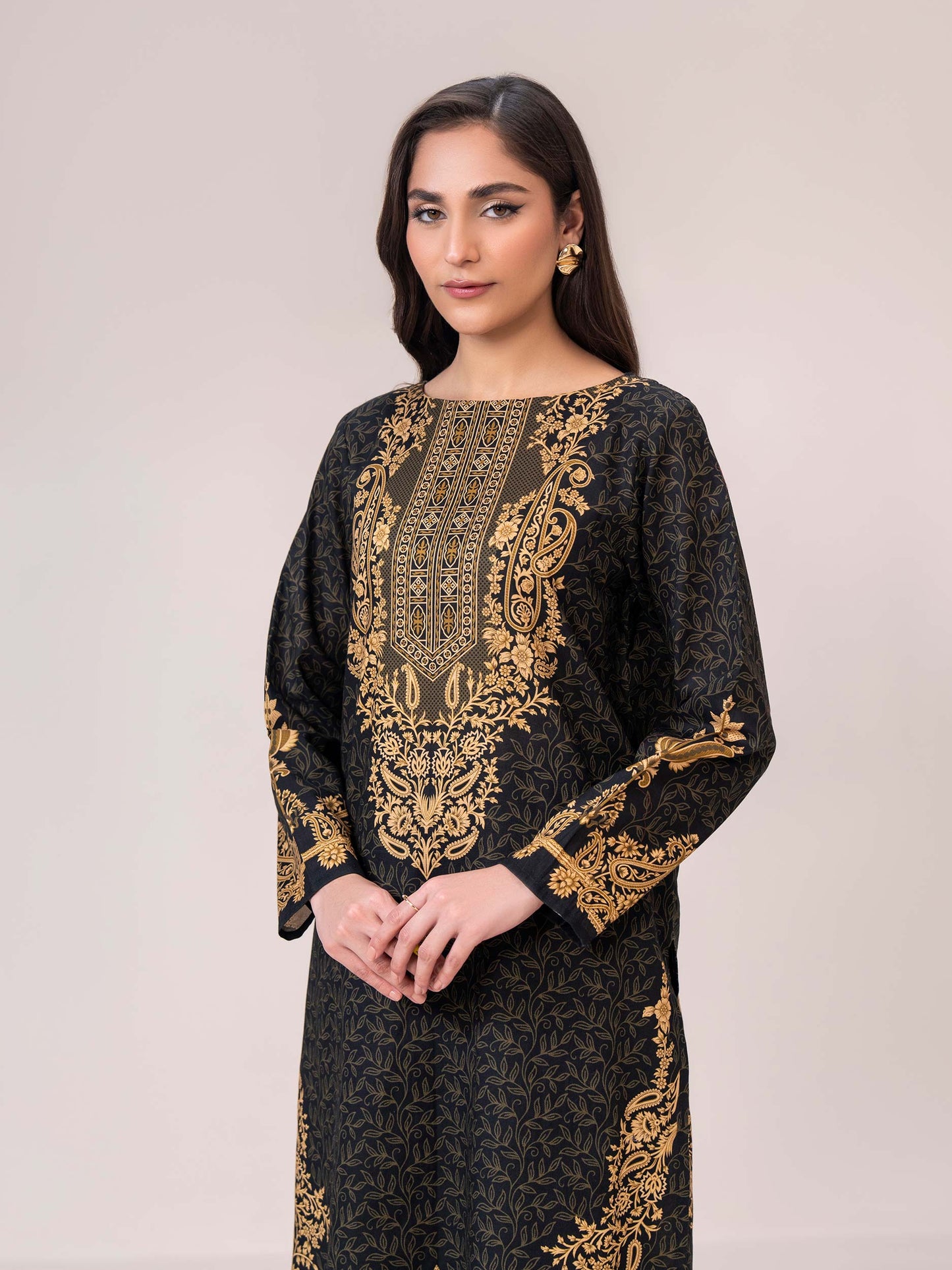 2 Piece Slub Khaddar Suit(Unstitched)