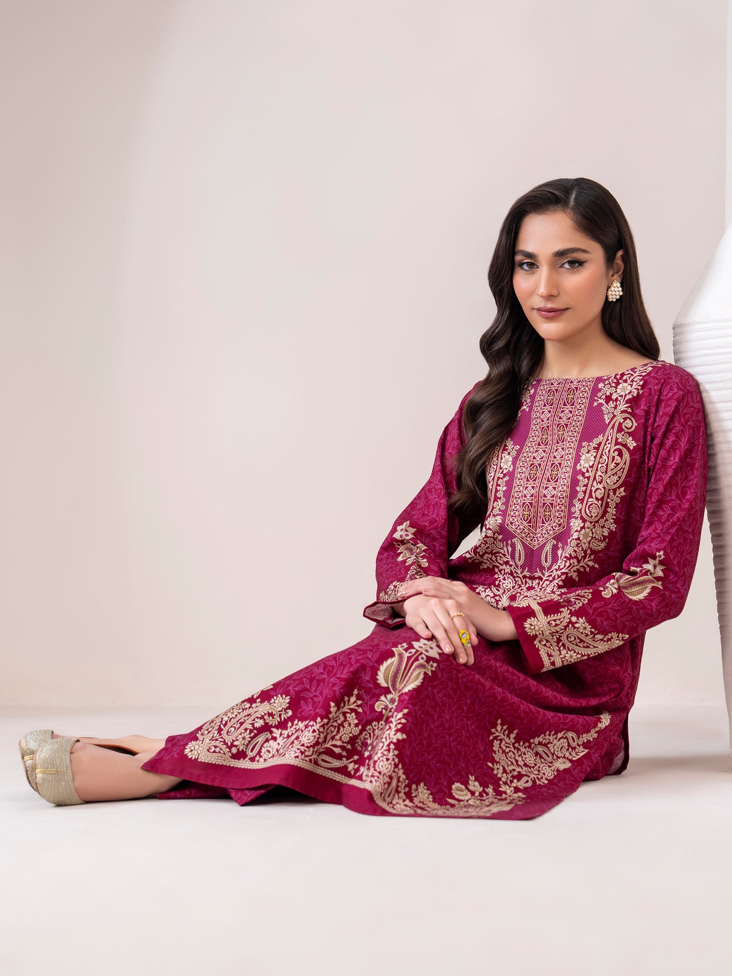2 Piece Slub Khaddar Suit(Unstitched)