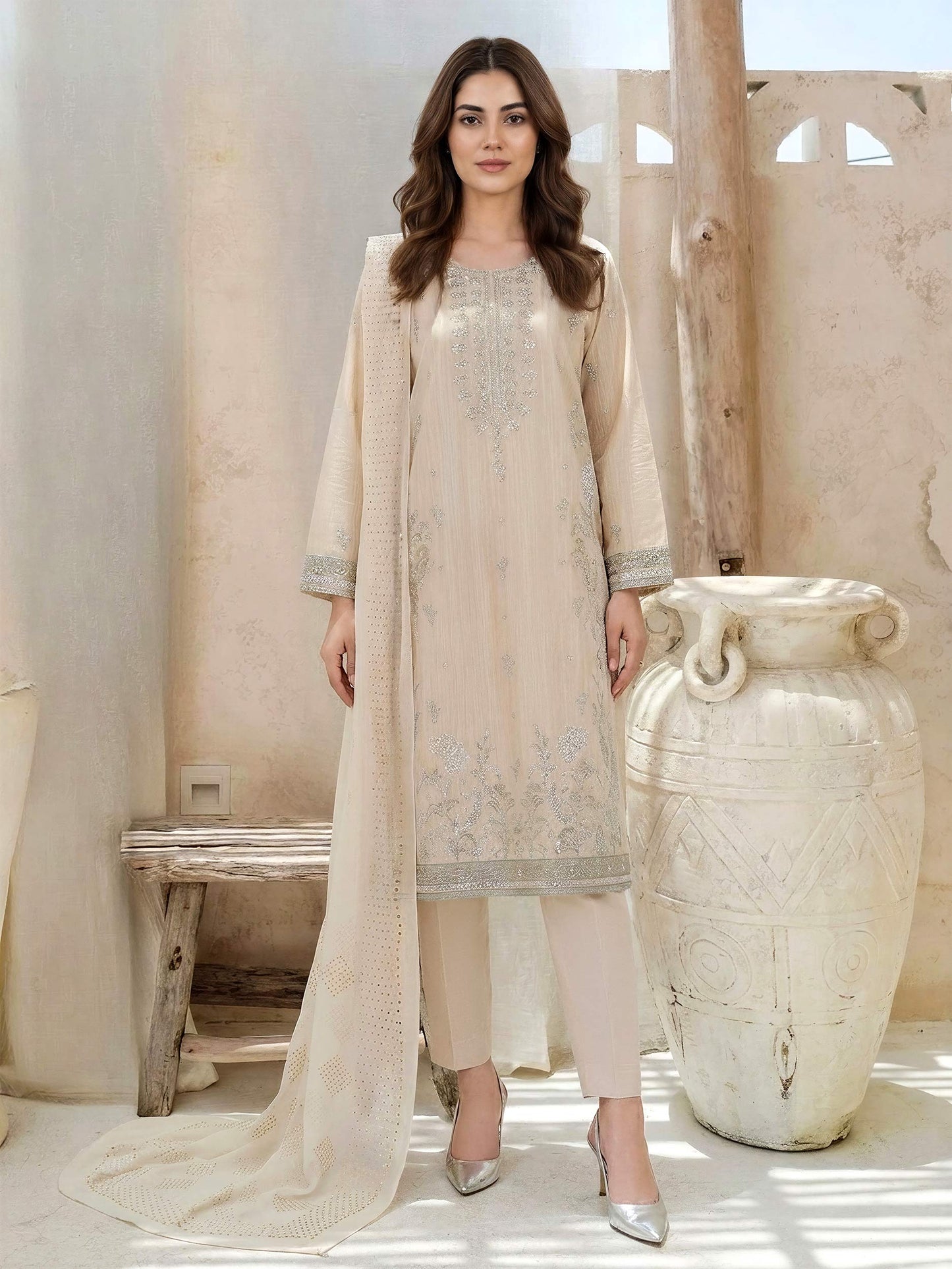3 Piece Lawn Missouri Suit-Embroidered (Unstitched)