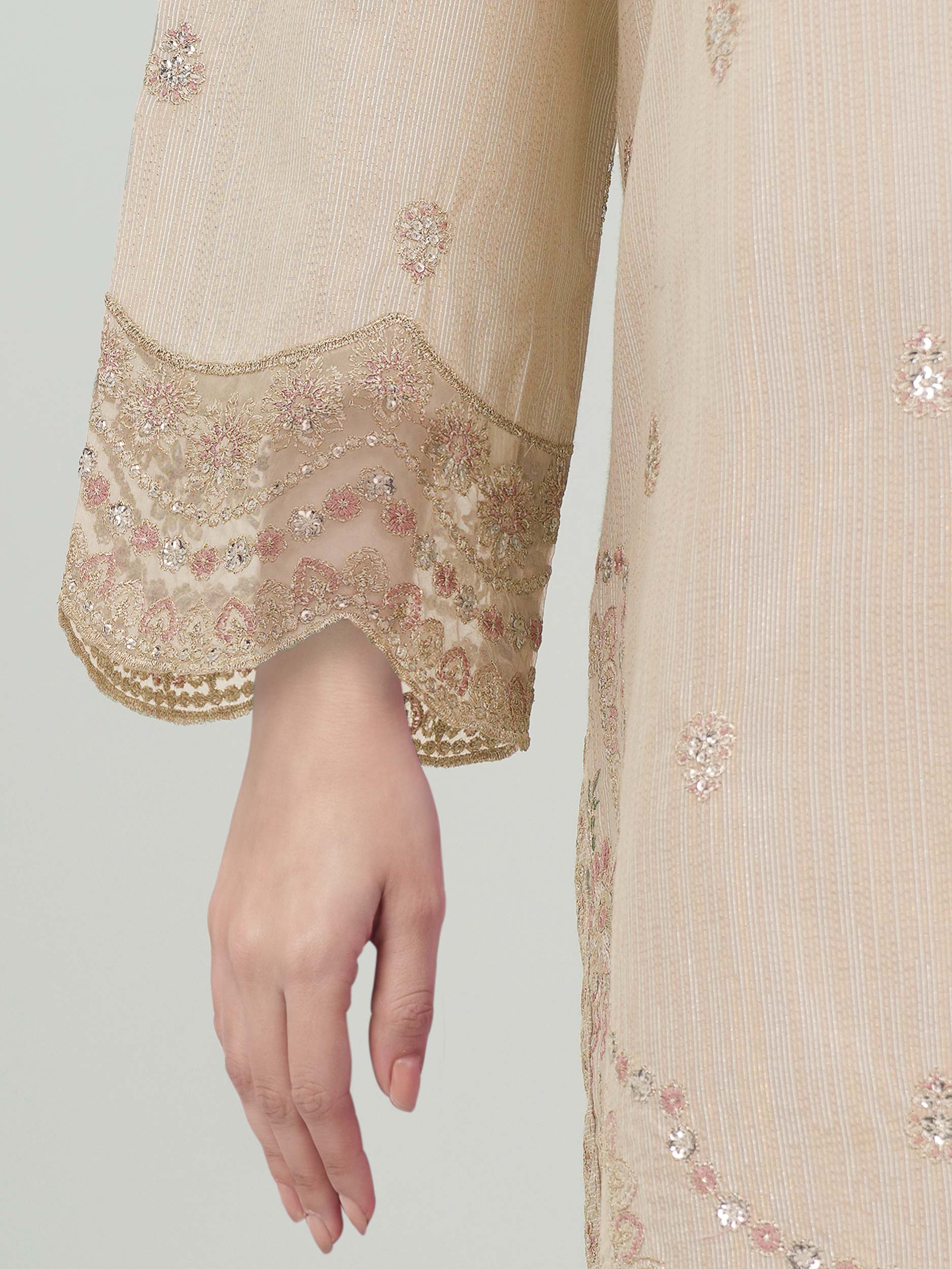 3 Piece Lawn Massouri Suit- Embroidered (Unstitched)