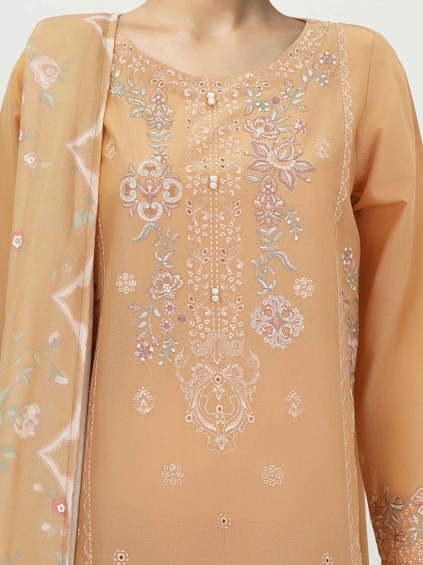 3 Piece Lawn Suit- Embroidered (Unstitched)