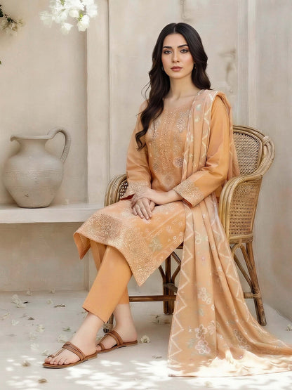 3 Piece Lawn Suit- Embroidered (Unstitched)