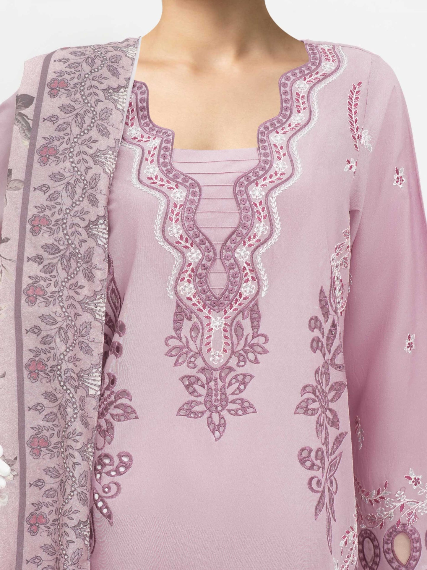 3 Piece Lawn Suit-Embroidered (Unstitched)