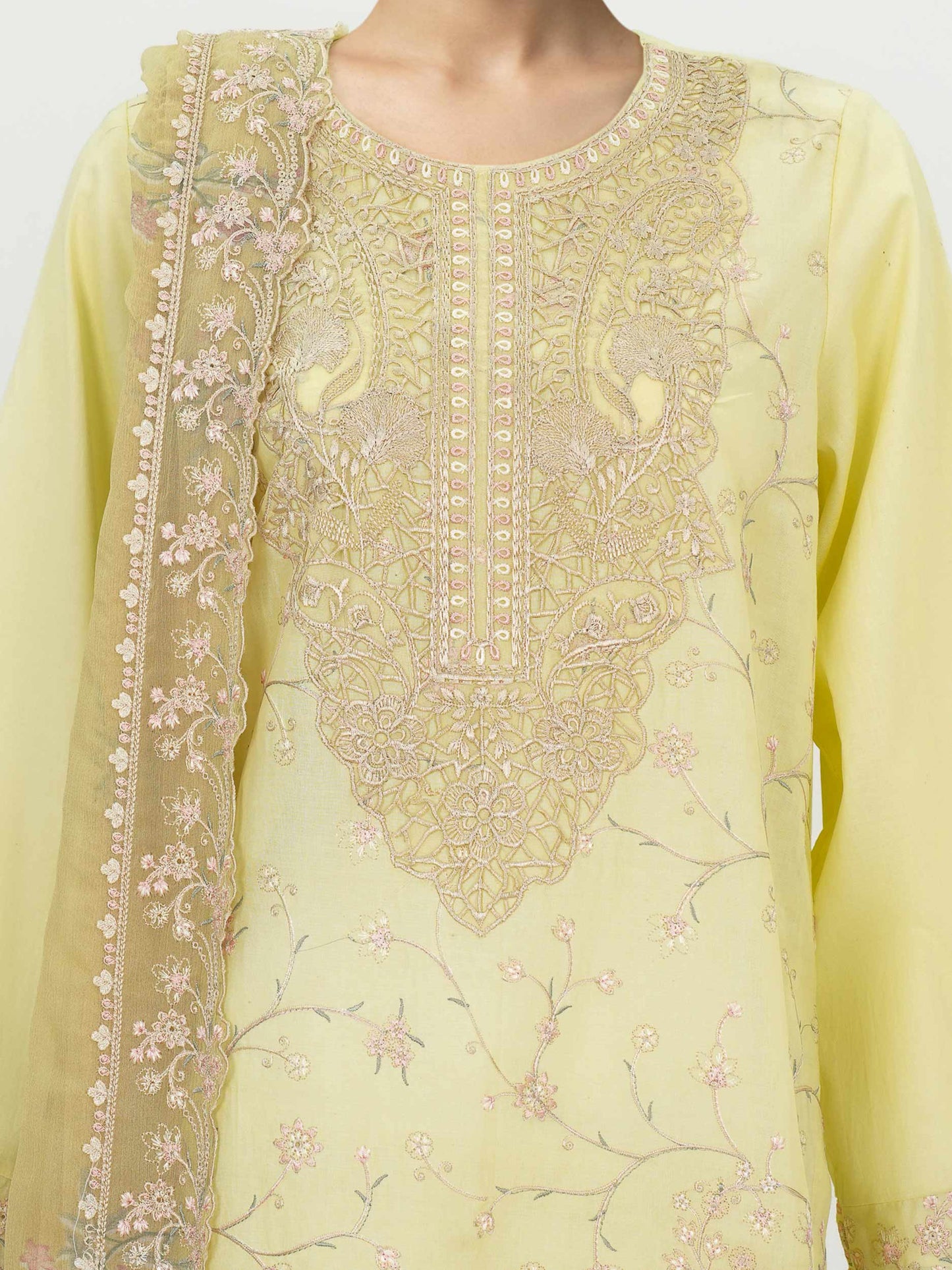 3 Piece Lawn Suit- Embroidered (Unstitched)
