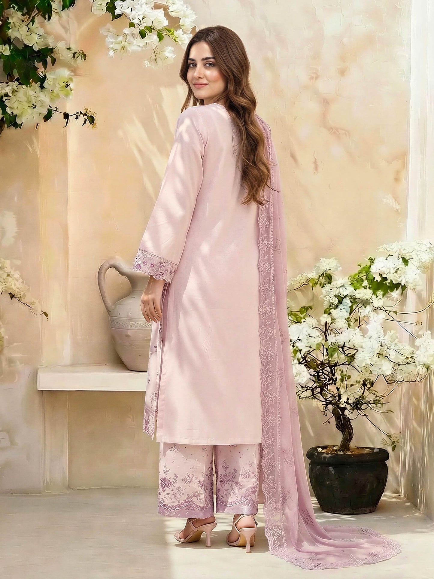 3 Piece Lawn Suit- Embroidered (Unstitched)