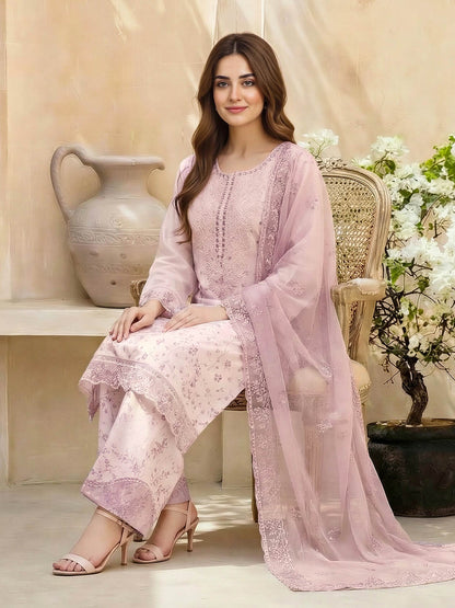 3 Piece Lawn Suit- Embroidered (Unstitched)