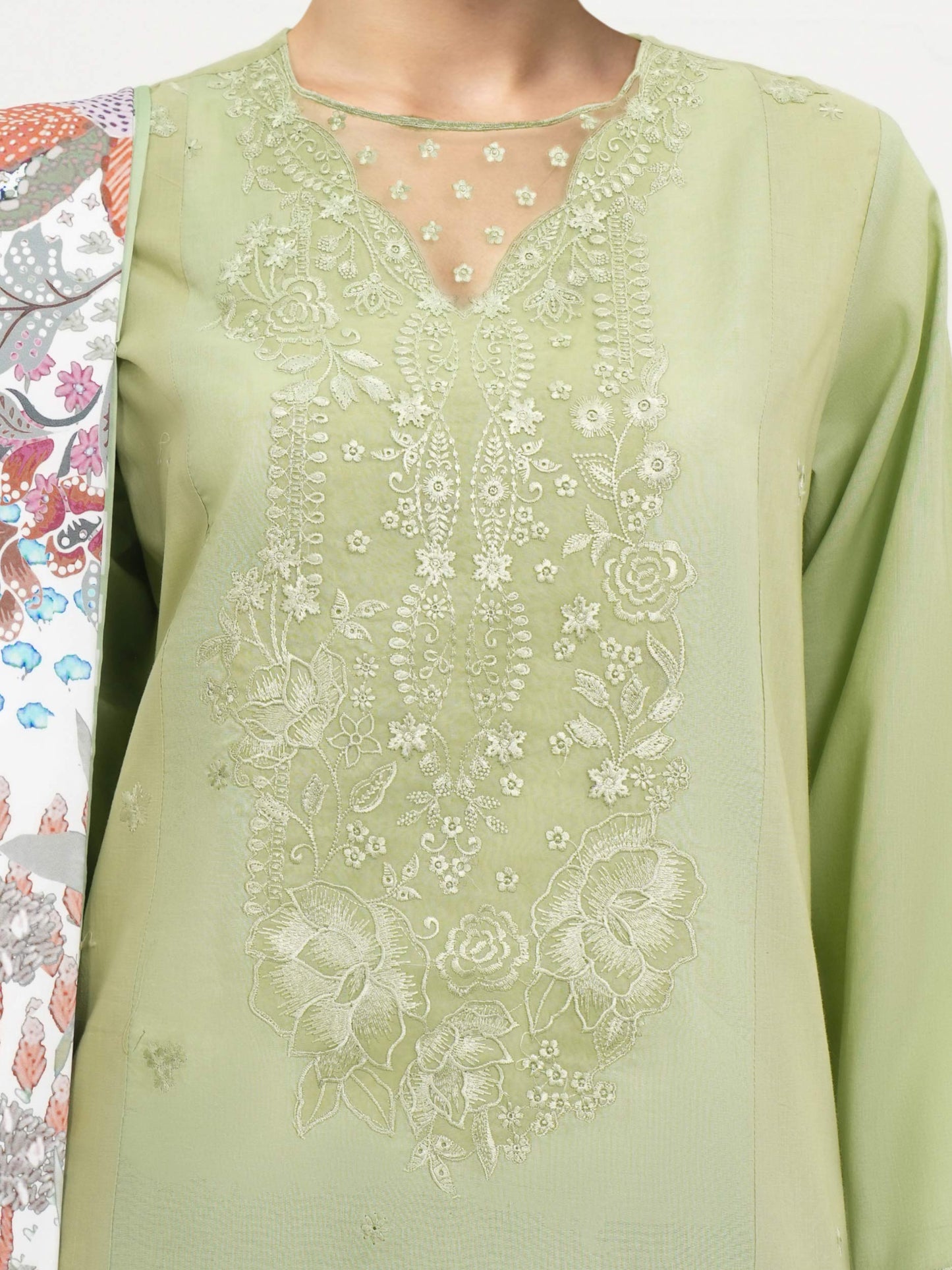 3 Piece Lawn Suit-Embroidered (Unstitched)