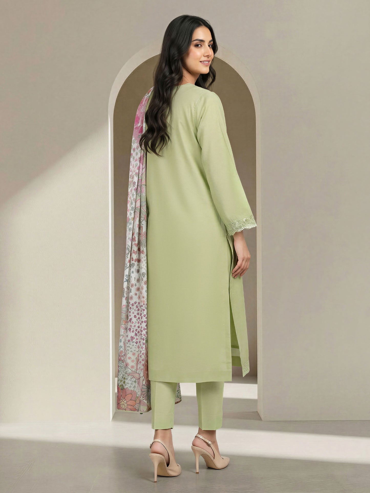 3 Piece Lawn Suit-Embroidered (Unstitched)