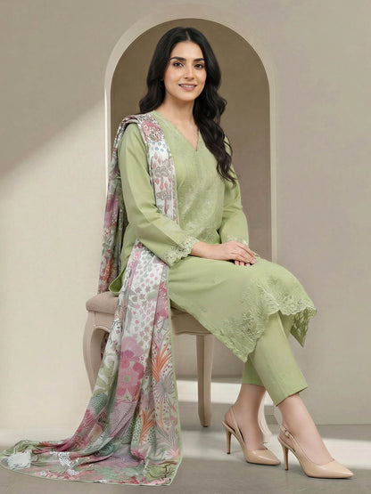 3 Piece Lawn Suit-Embroidered (Unstitched)