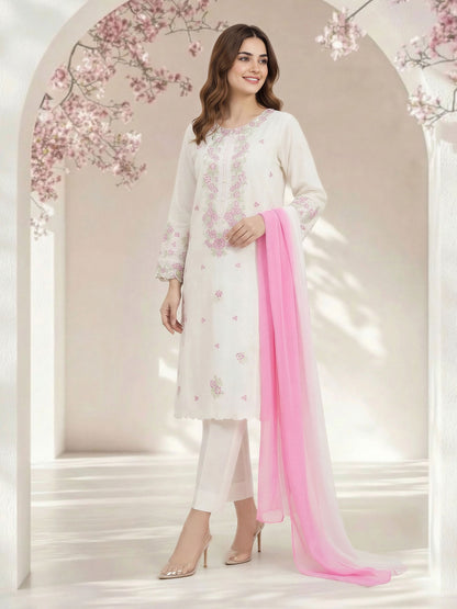 3 Piece Lawn Suit-Embroidered (Unstitched)