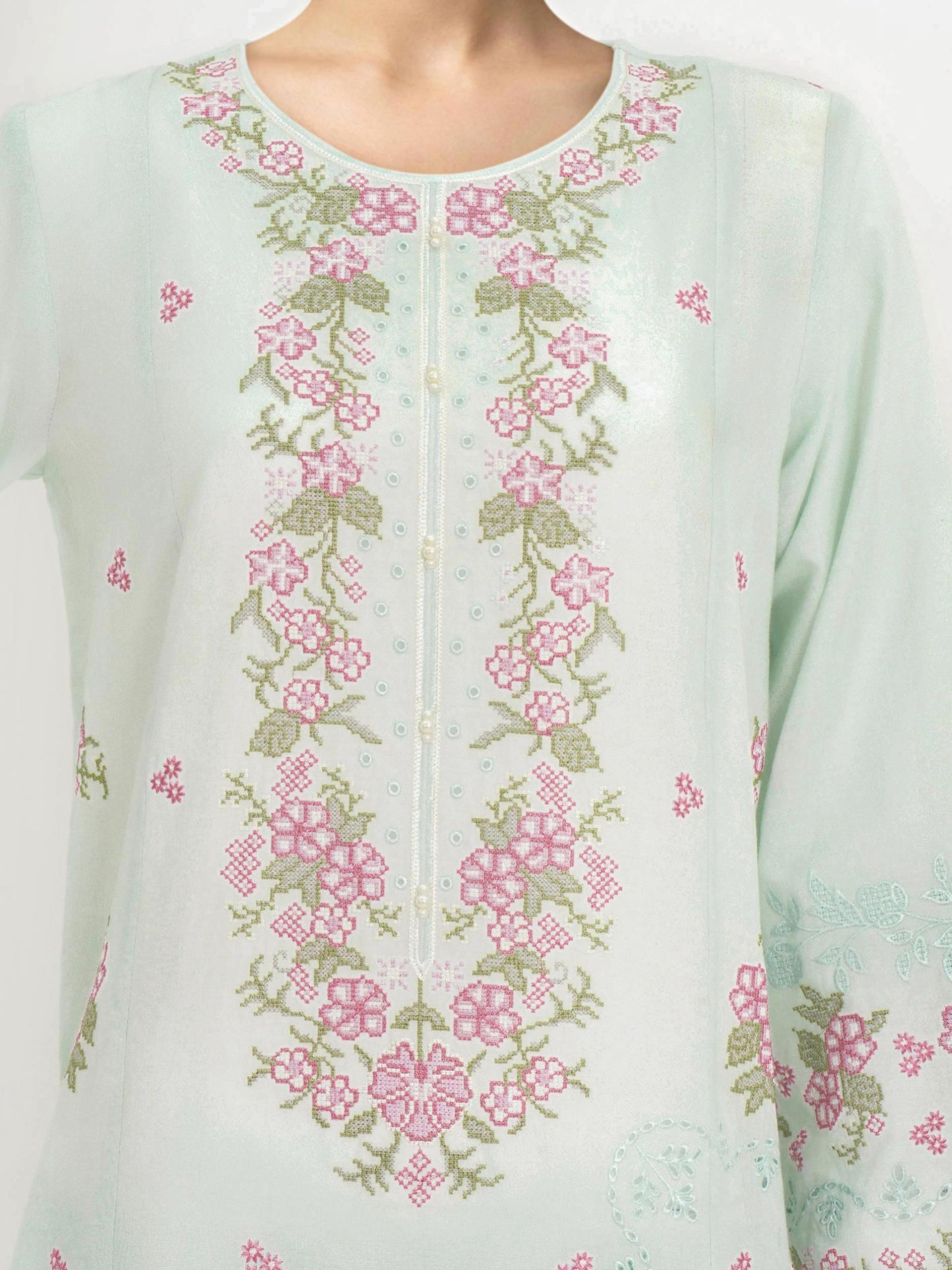 3 Piece Lawn Suit-Embroidered (Unstitched)