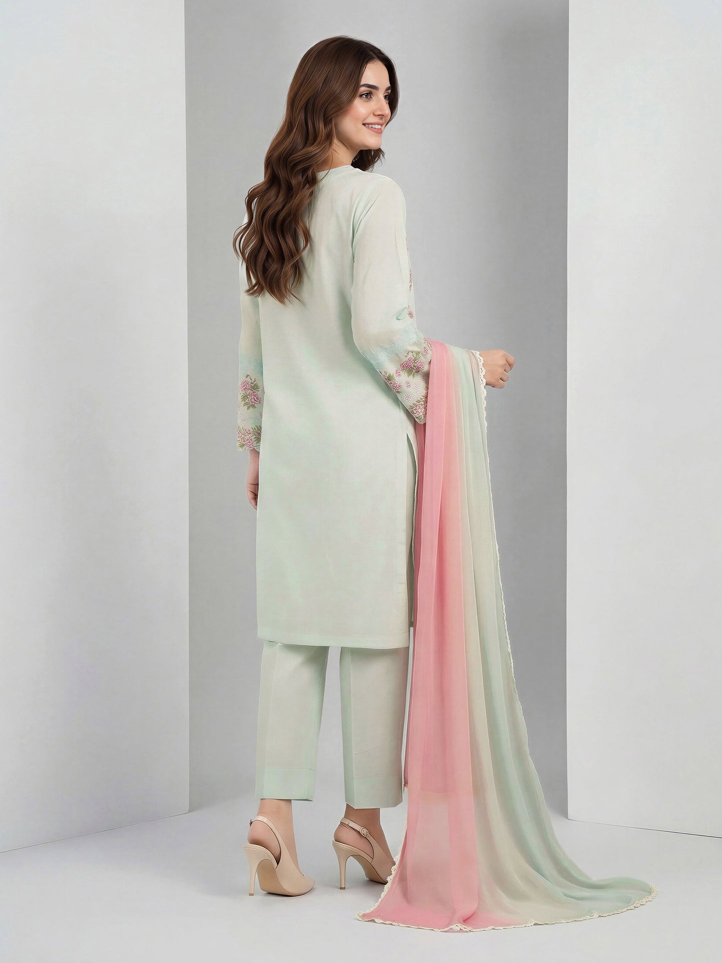 3 Piece Lawn Suit-Embroidered (Unstitched)