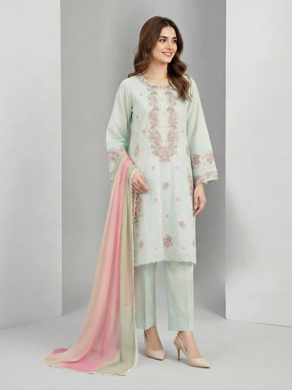 3 Piece Lawn Suit-Embroidered (Unstitched)