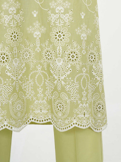 3 Piece Cambric Suit-Embroidered (Unstitched)