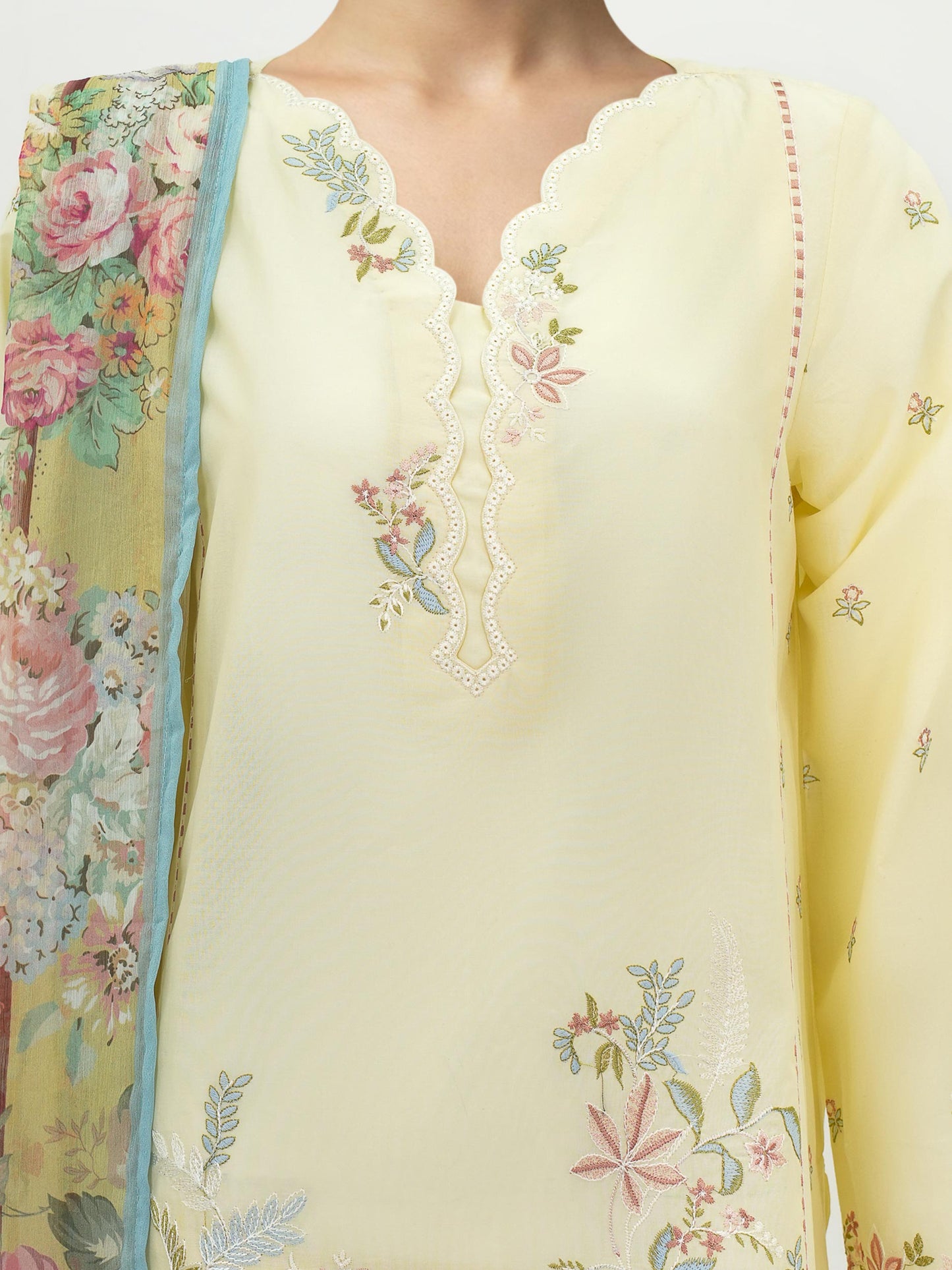 3 Piece Lawn Suit-Embroidered (Unstitched)
