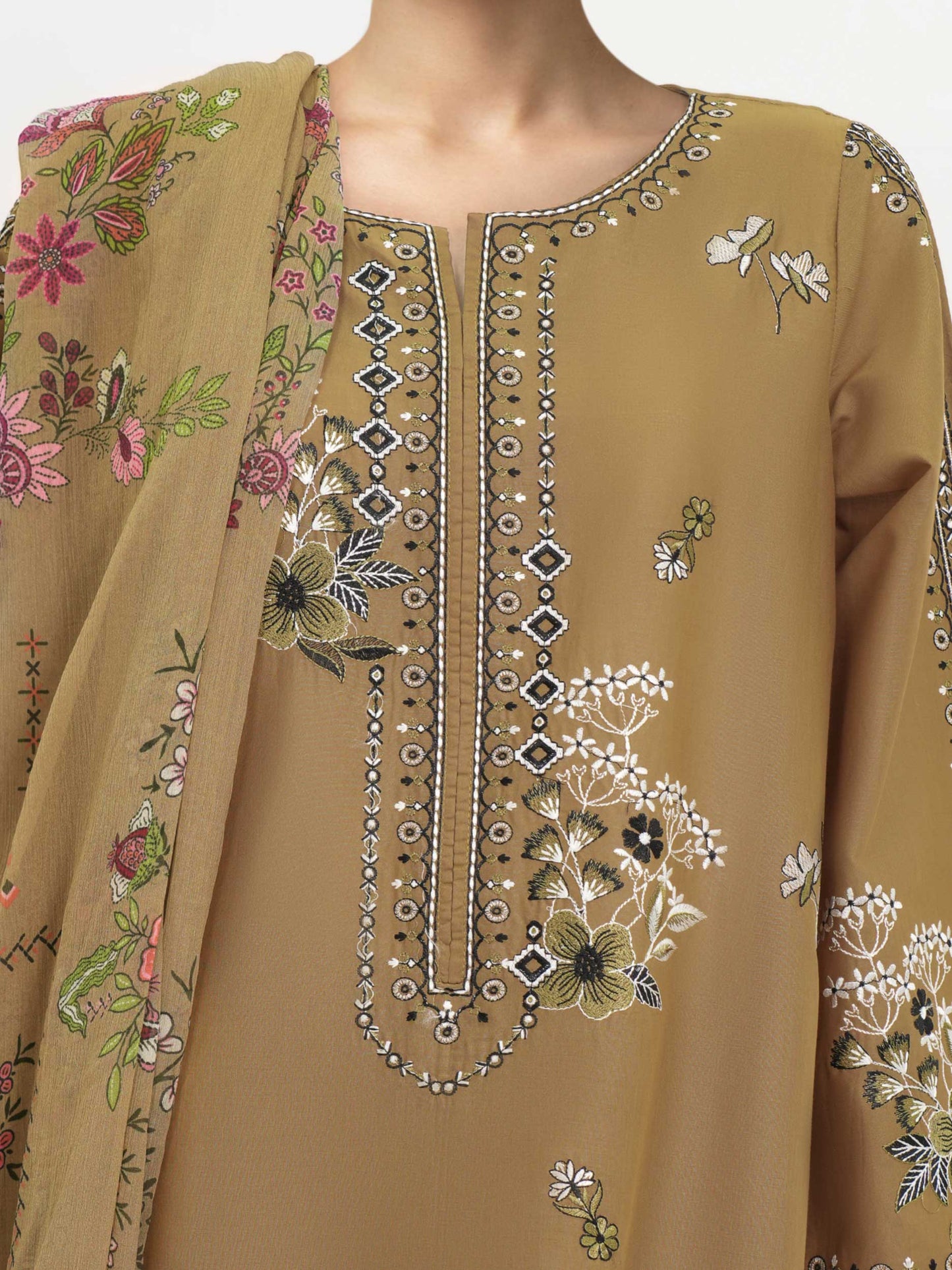 3 Piece Lawn Suit-Embroidered (Unstitched)