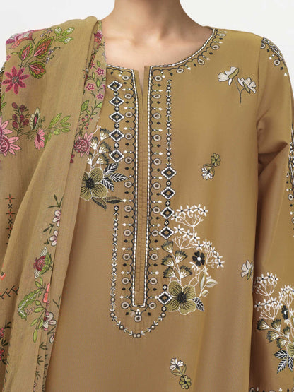 3 Piece Lawn Suit-Embroidered (Unstitched)
