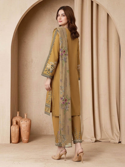3 Piece Lawn Suit-Embroidered (Unstitched)
