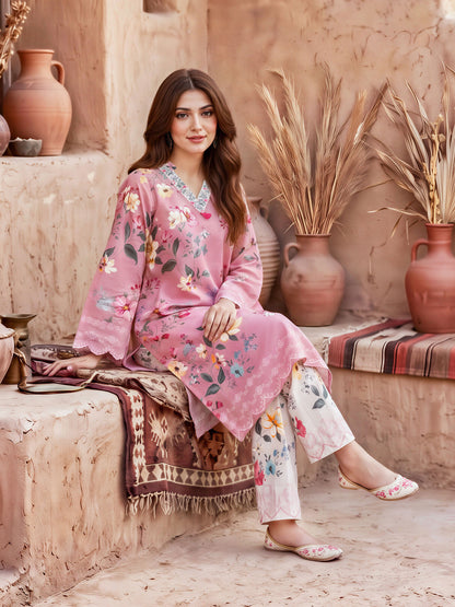 2 Piece Khaddar Suit (Unstitched)