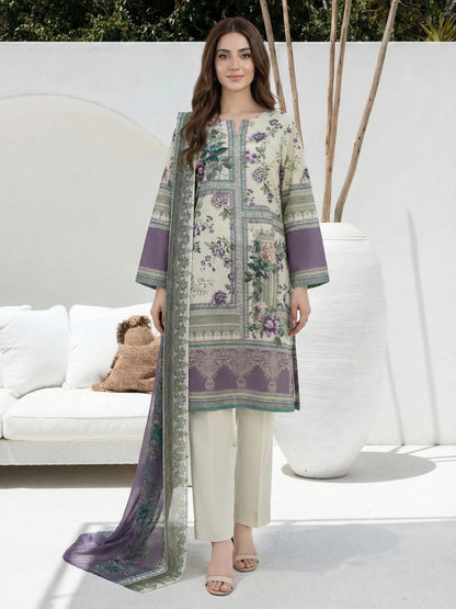 3 Piece Lawn Suit (Unstitched)