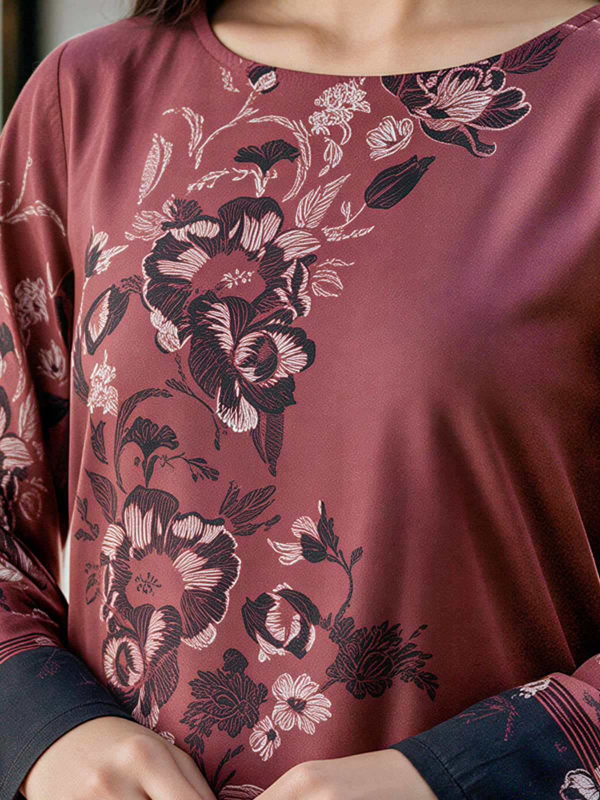 2 Piece Slub Khaddar Suit (Unstitched)
