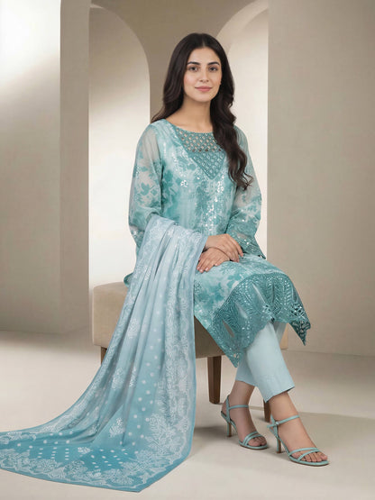 3 Piece Lawn Suit- Embroidered (Unstitched)