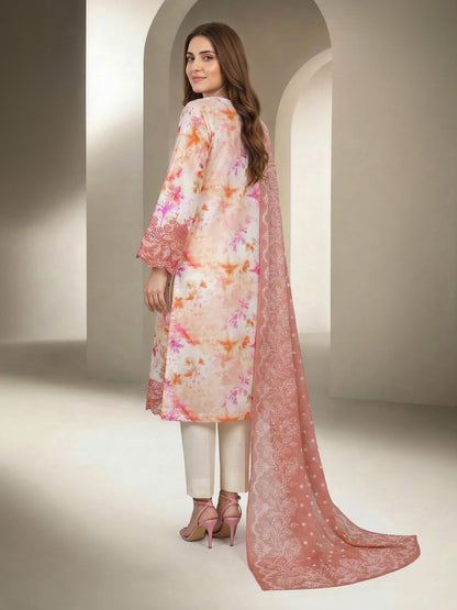 3 Piece Lawn Suit- Embroidered (Unstitched)