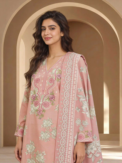 3 Piece Lawn Suit-Embroidered (Unstitched)