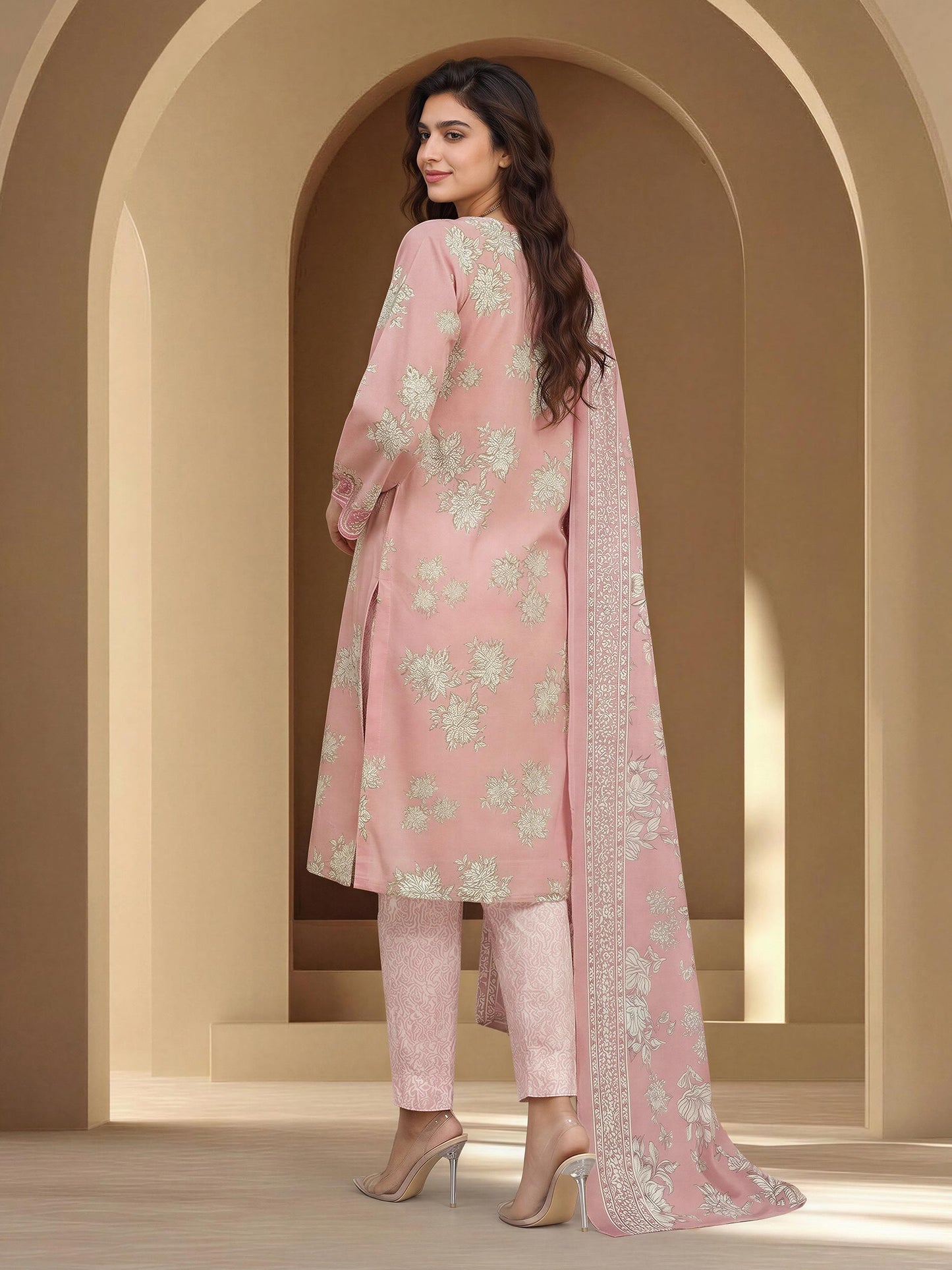 3 Piece Lawn Suit-Embroidered (Unstitched)