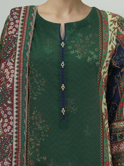 3 Piece Lawn Suit -Printed (Unstitched)