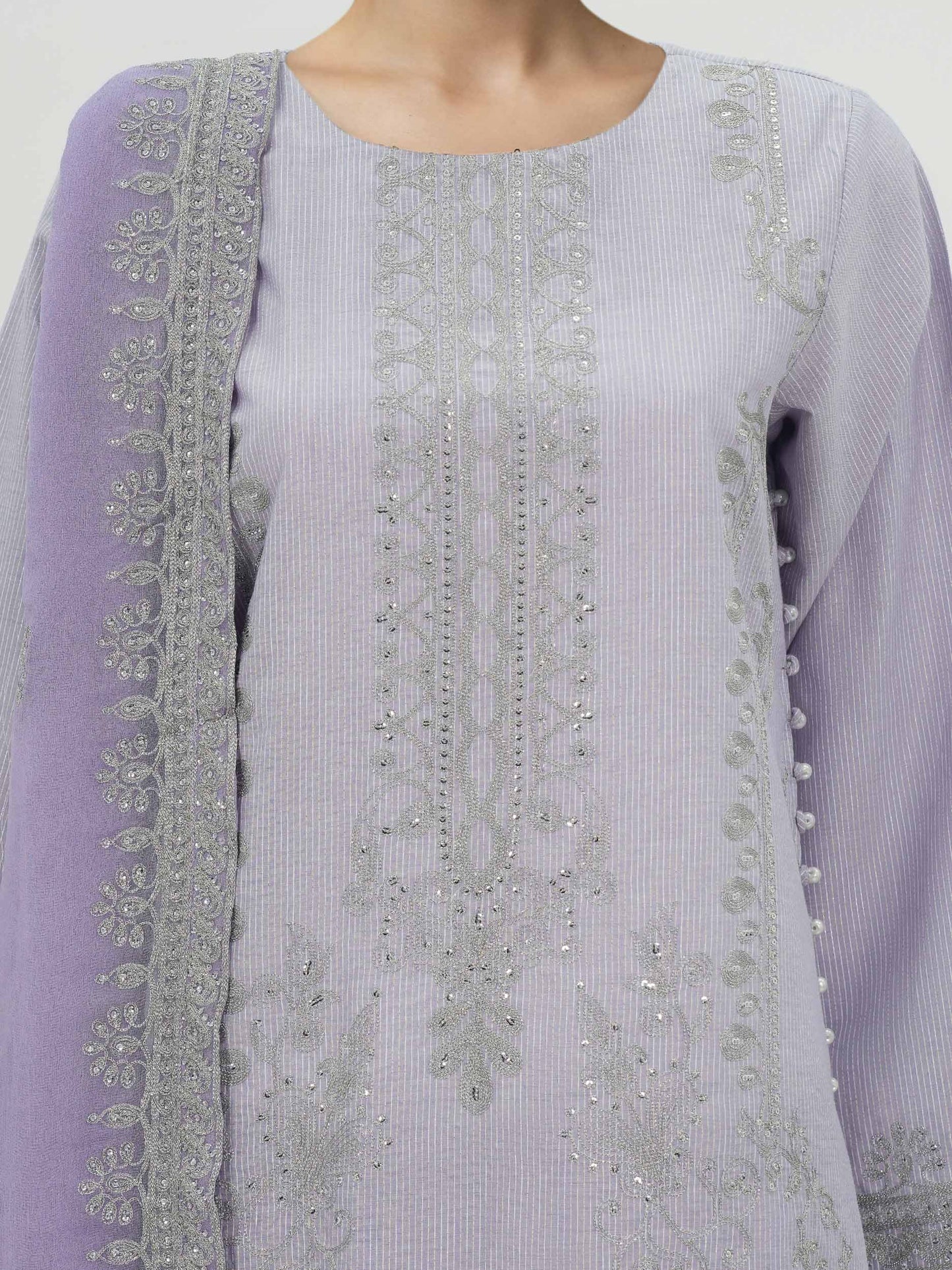 3 Piece Lawn Massouri Suit-Embroidered (Unstitched)